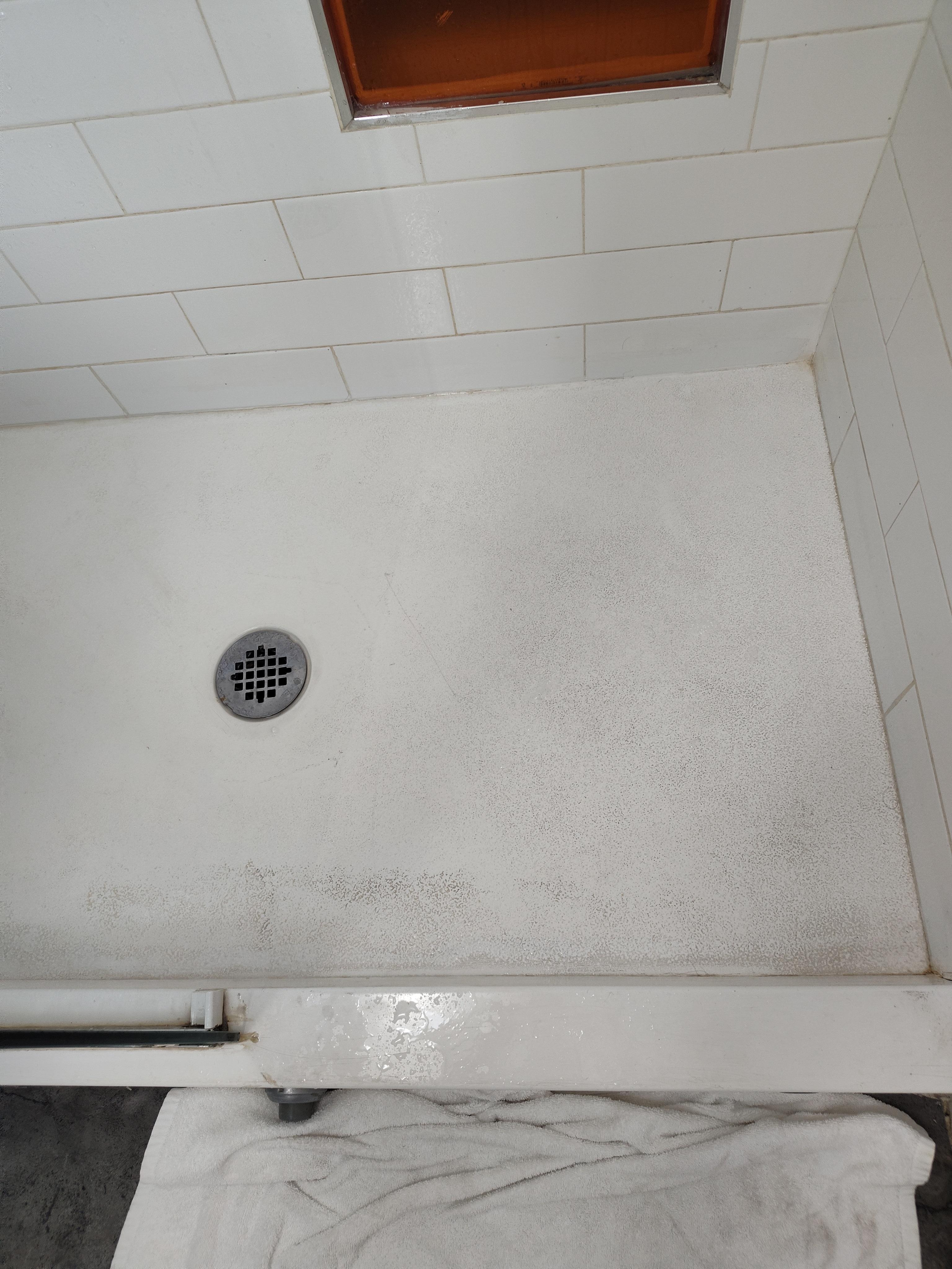 Dirty shower floor