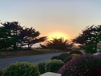 Northwest facing sunset from patio room.