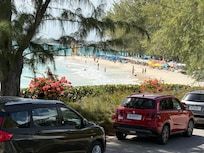 The beach close to the hotel