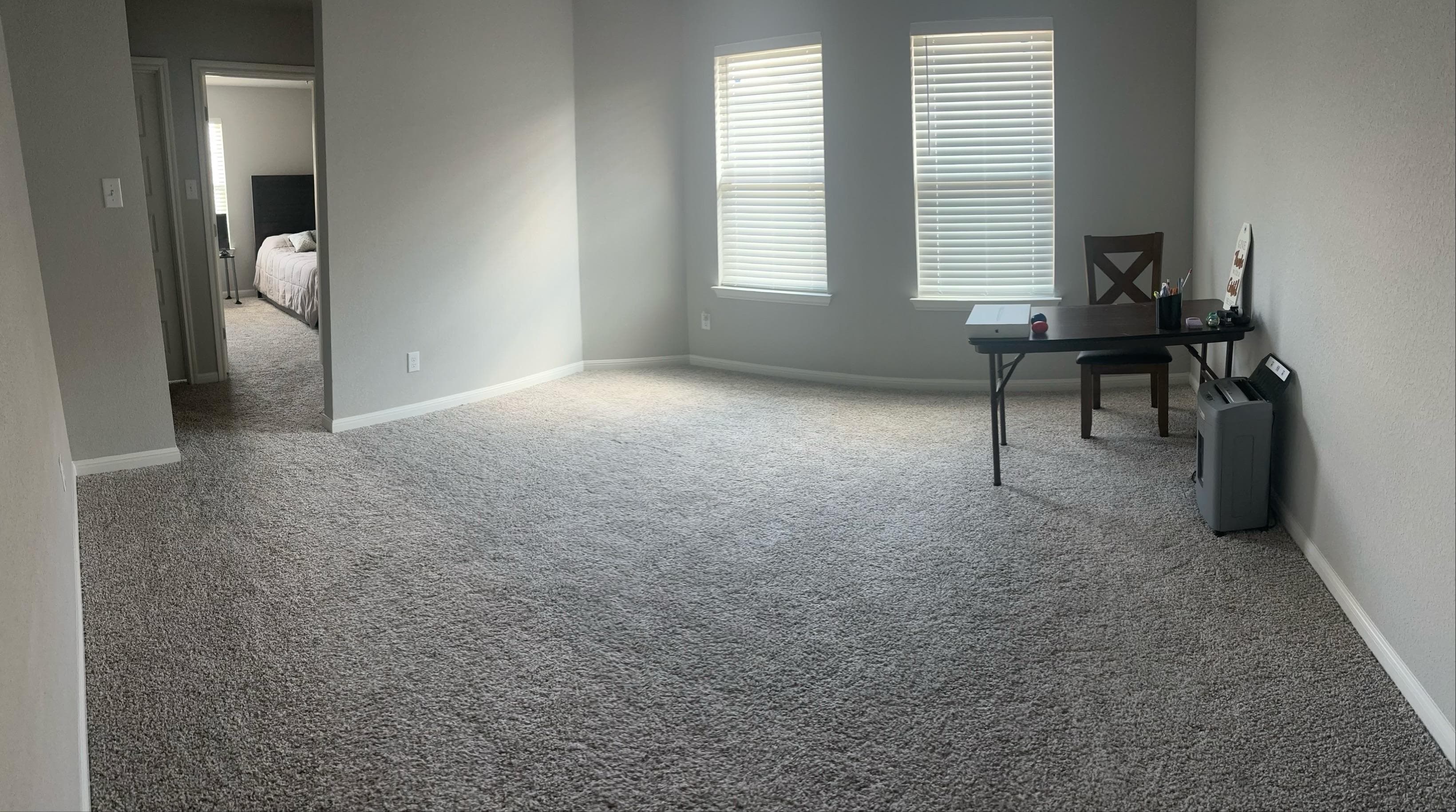 Upstairs area: bedroom, bathroom, closet, desk room