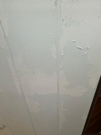 Peeling ceiling