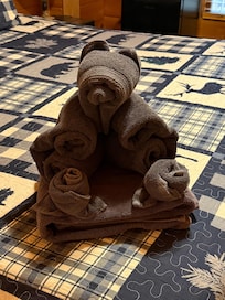 Whimsical towel bear