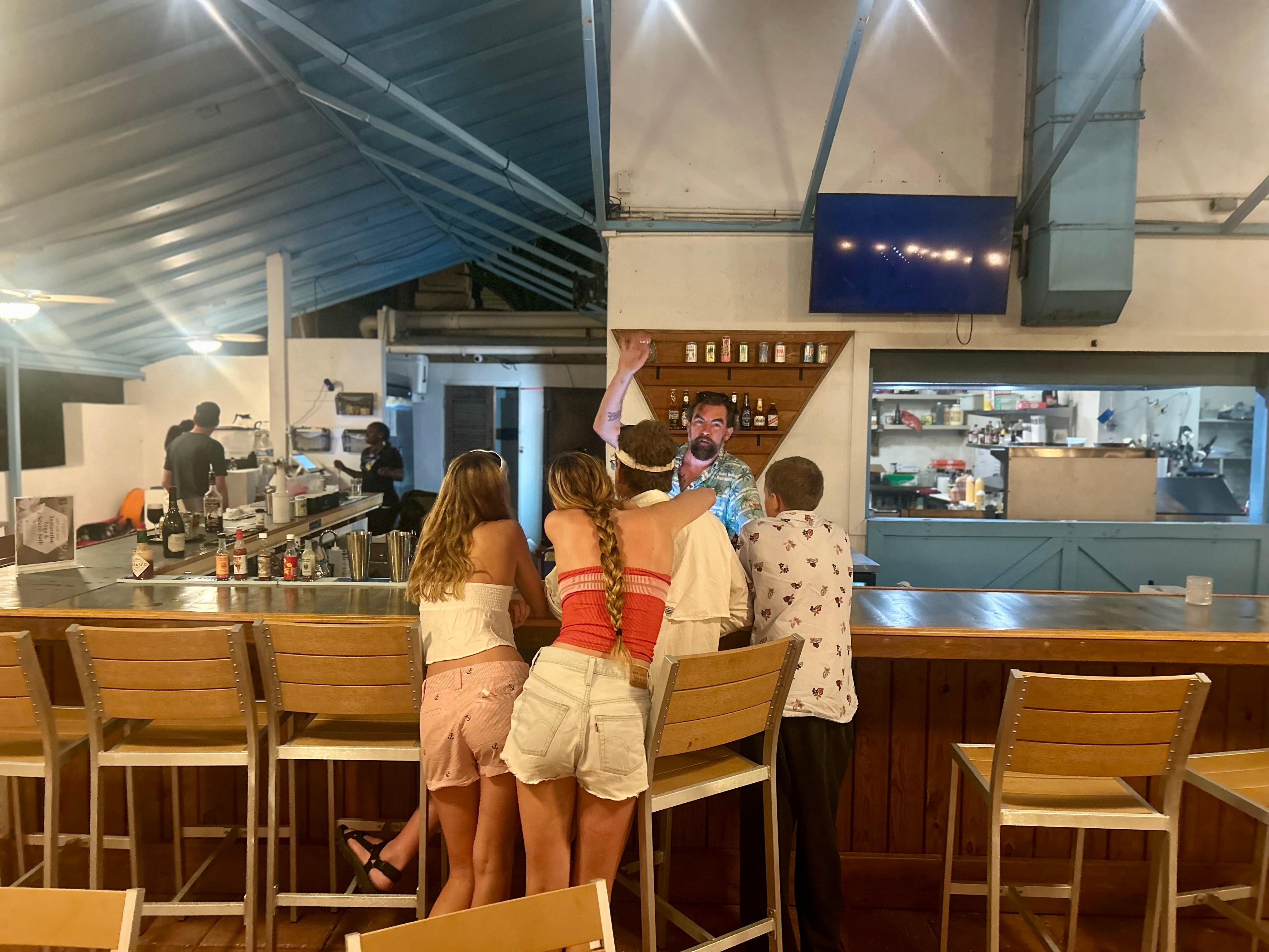 Drinks at the restaurant 