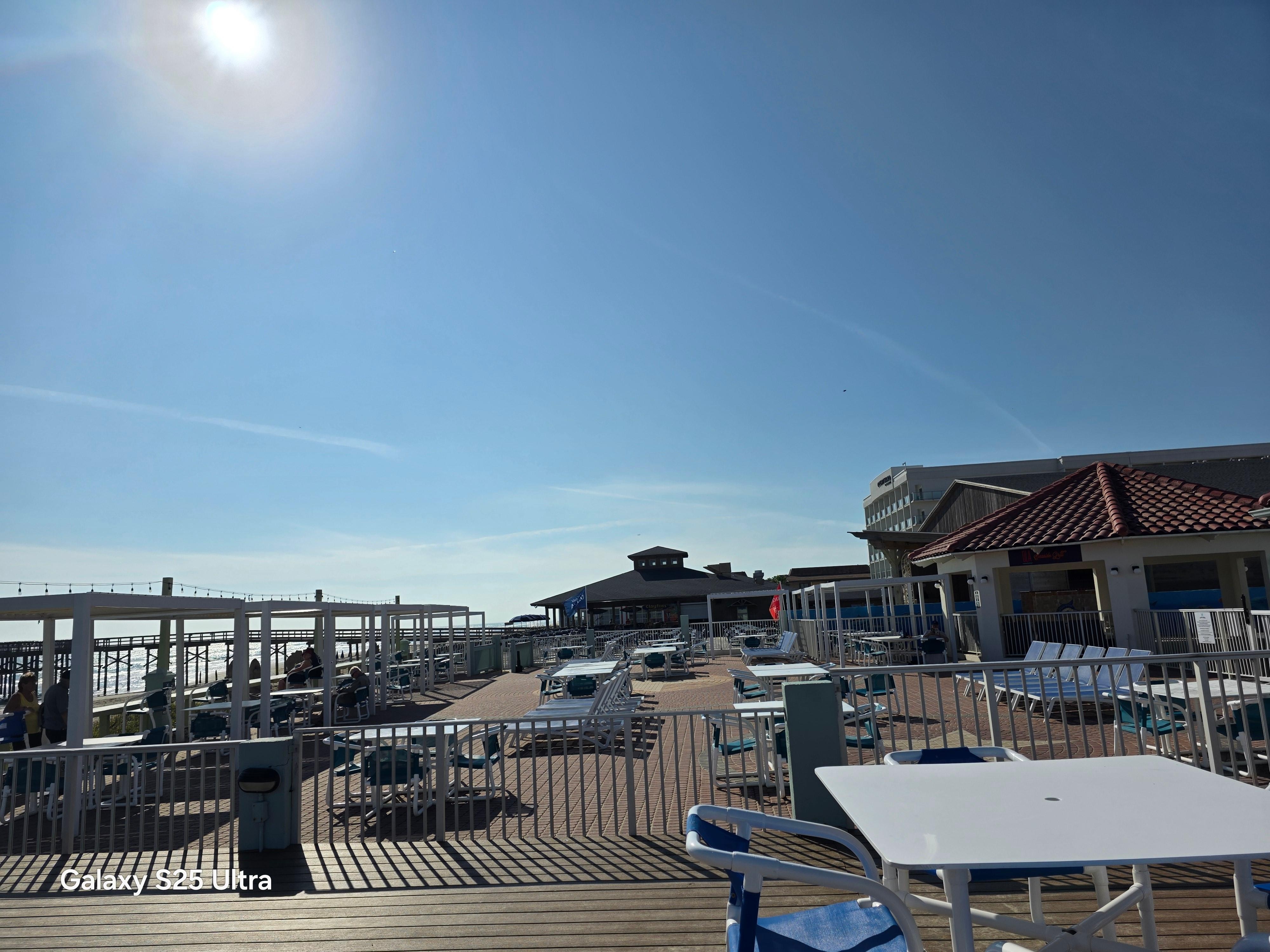 The sun deck right next door to Clayton's.