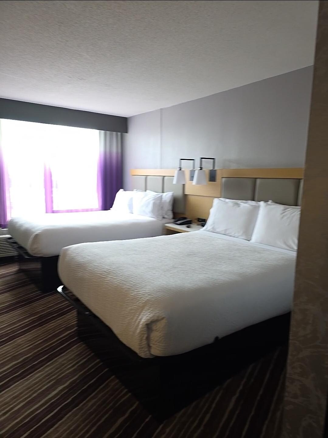 Dual queen size beds. Clean and comfy