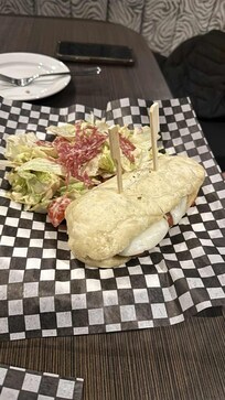 Delicious chicken parm sando