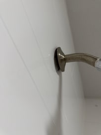 Shower head is not mounted properly