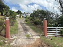 Driveway, it’s easier to back down than turn around… gets easy after a couple of times!