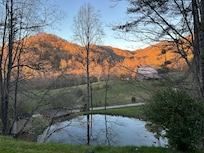 Watching the sun set.