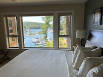 Master bedroom with view