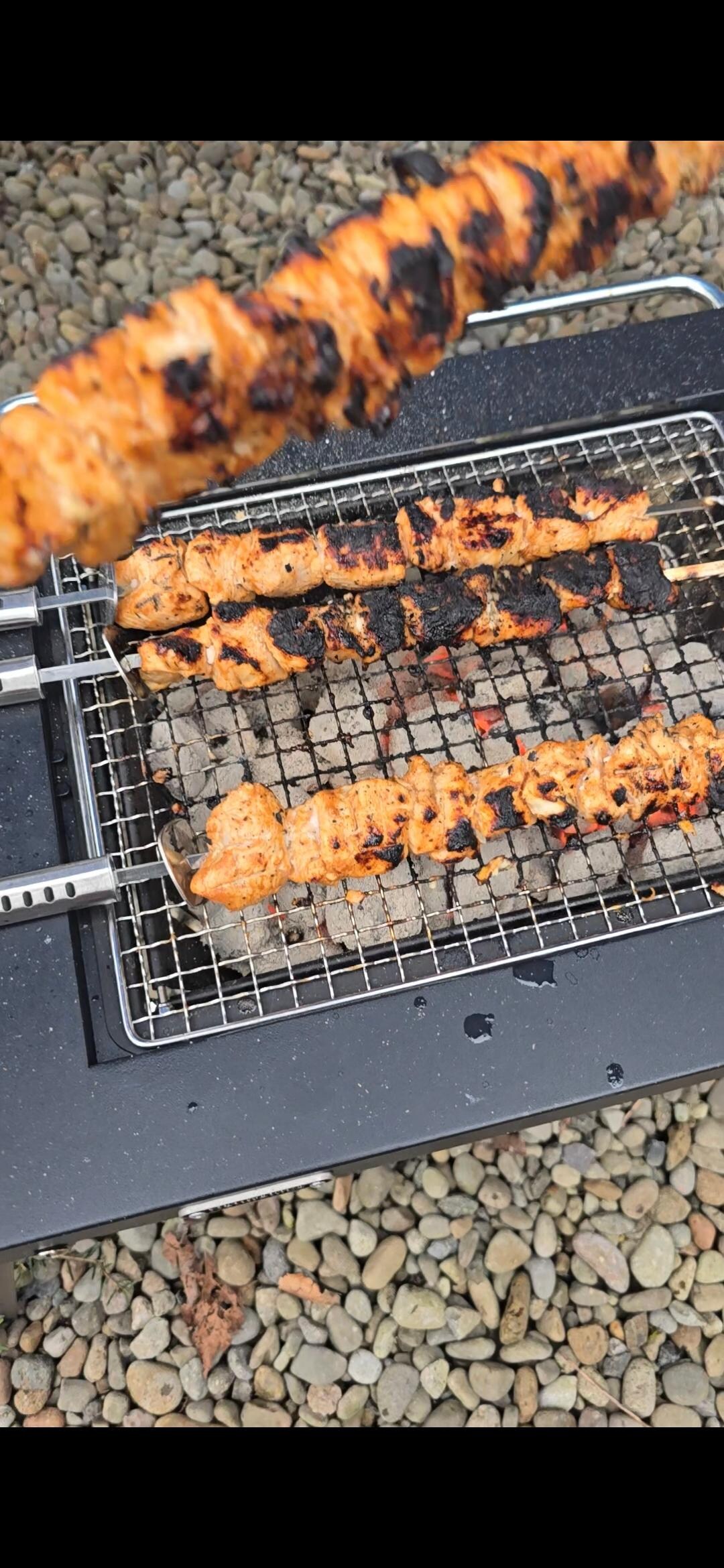 Tawook Chicken on Char! Delish