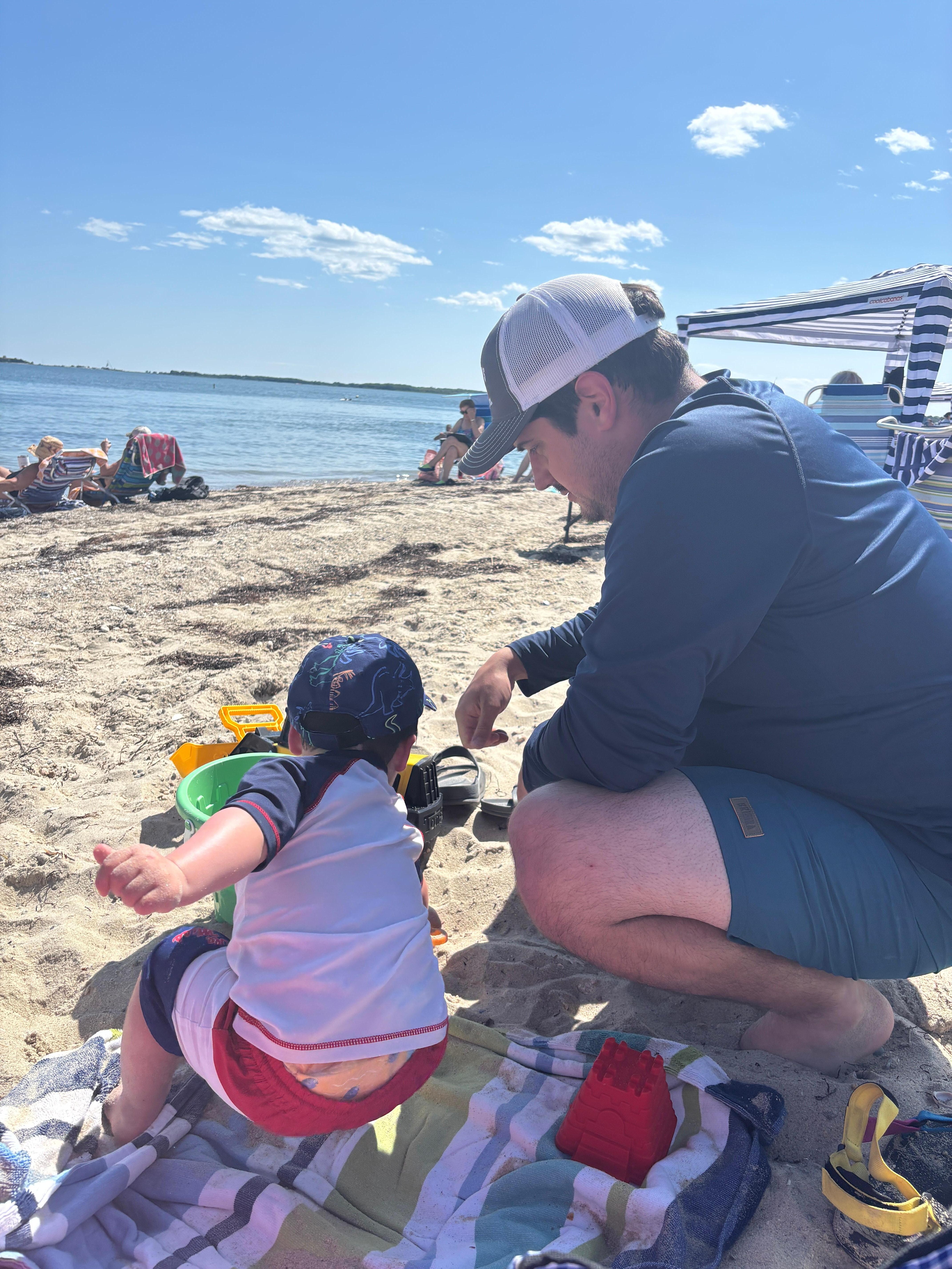 Digging in the sand! 