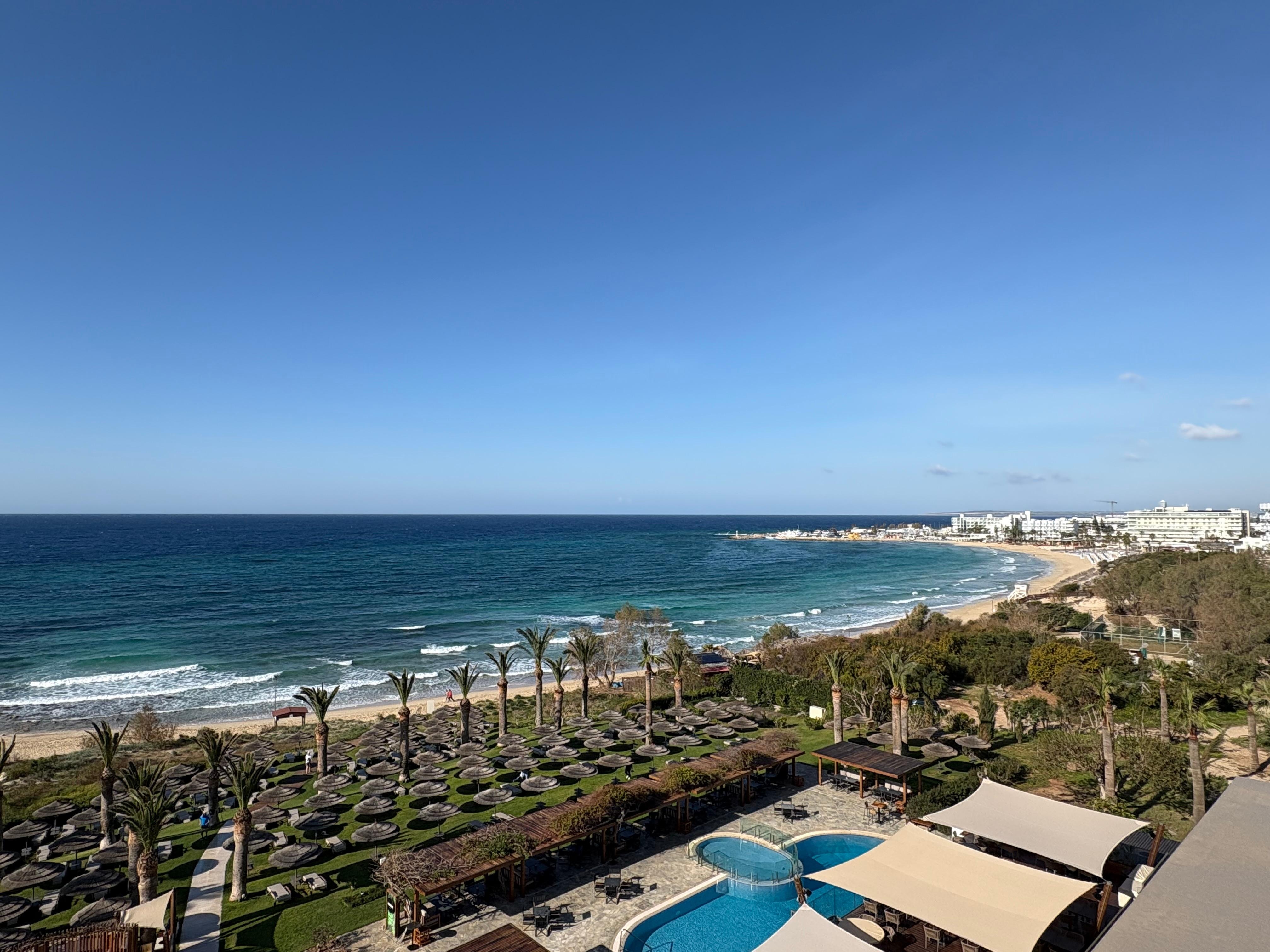 Blick von der Frühstücksterasse