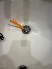 The sink was broken and water did not drain. I had to use a straw to keep it draining.