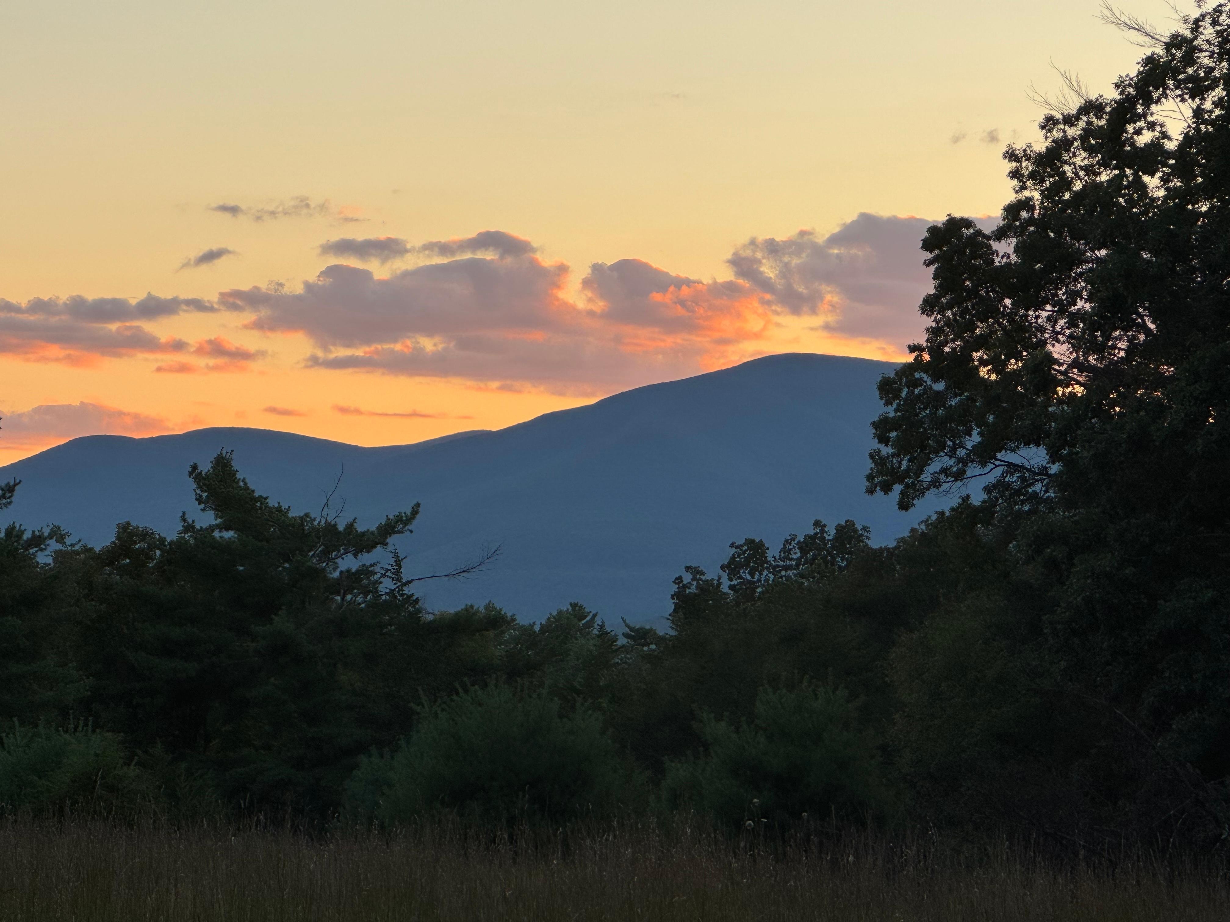 sunset view from the house 