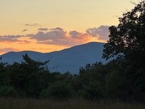 sunset view from the house