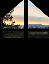 Sun rise from upstairs.
