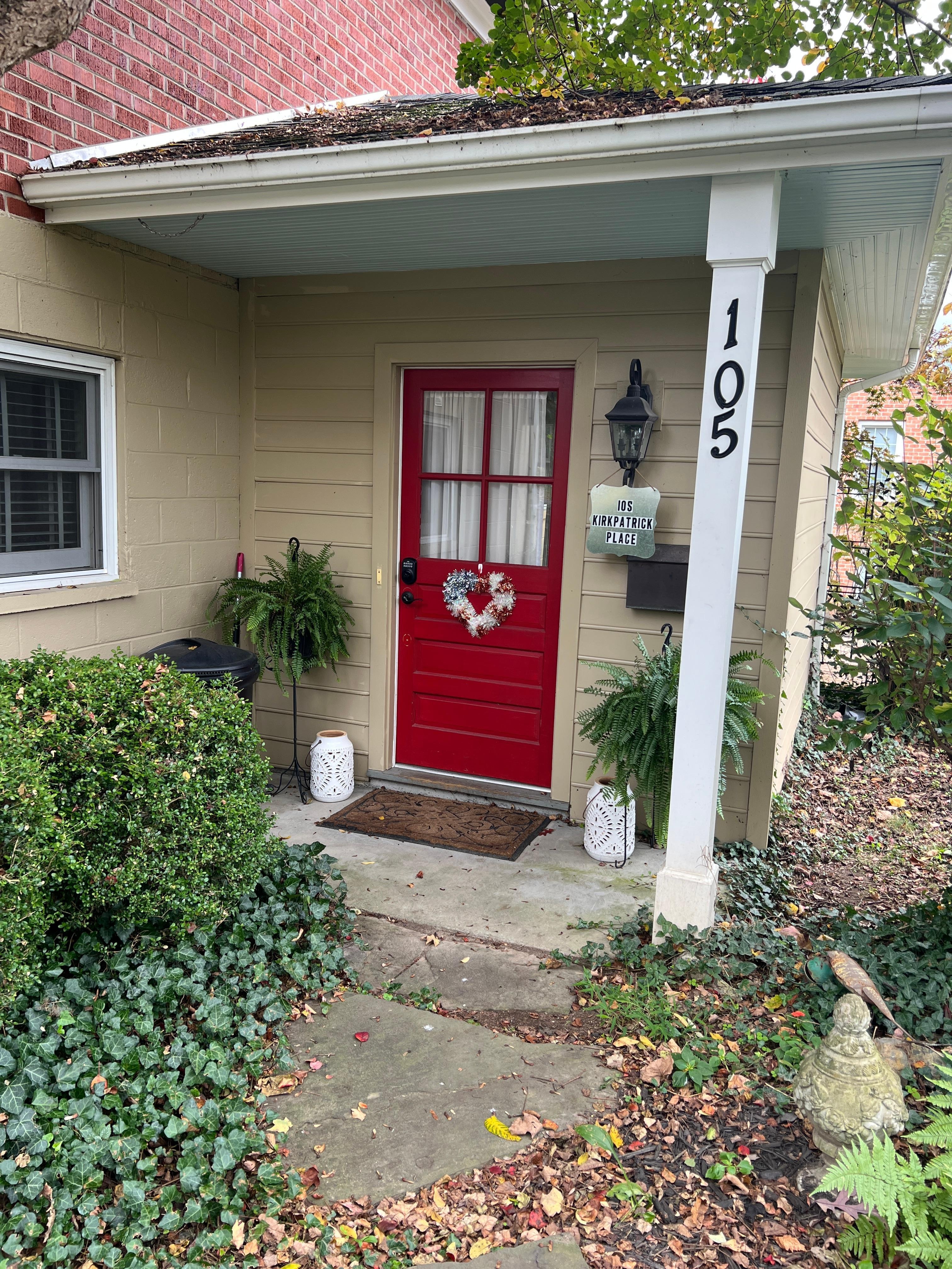 Cute cottage-like entrance.  
