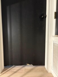 Door broken at the bottom