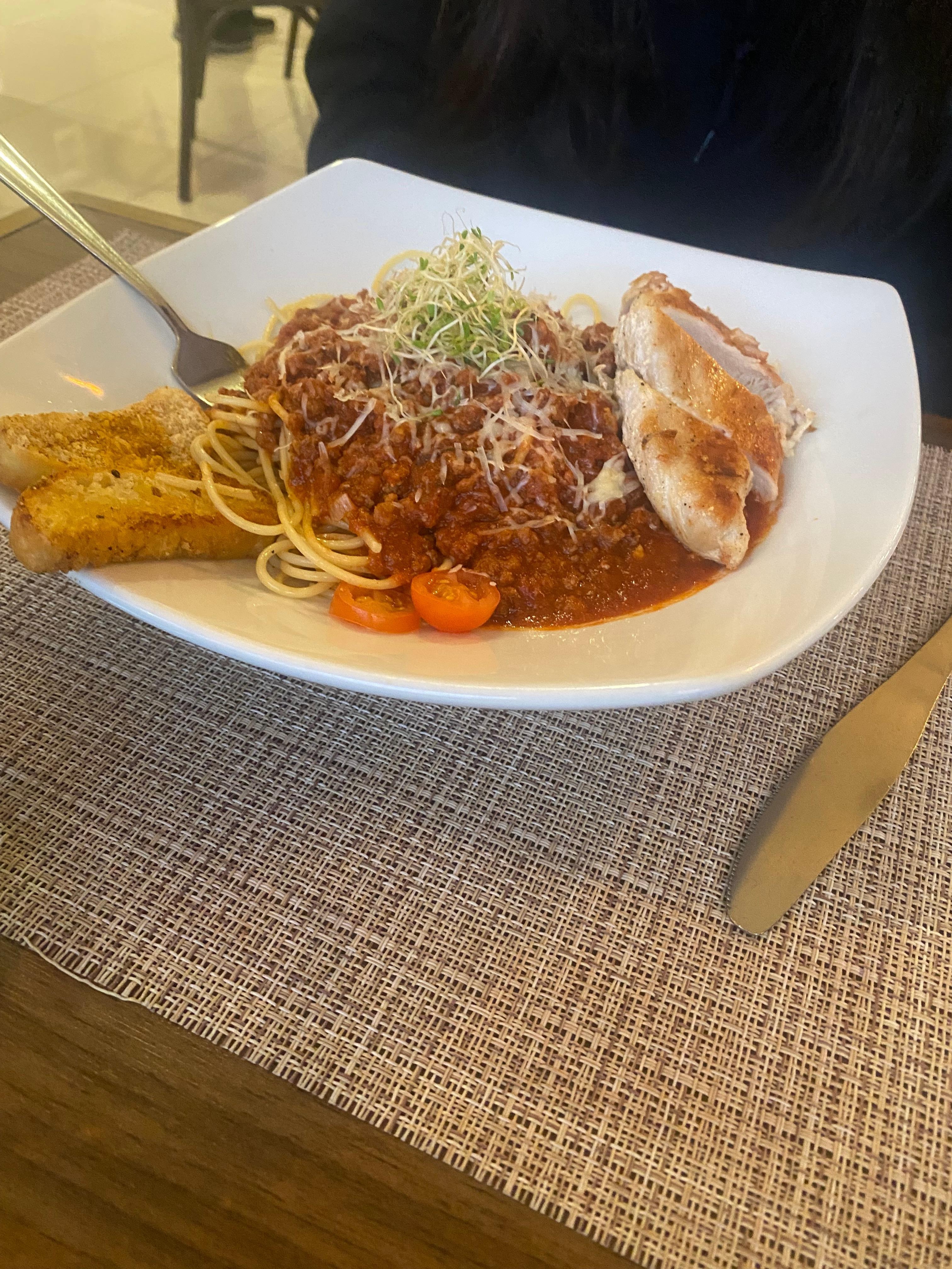 Bolognese she loved…