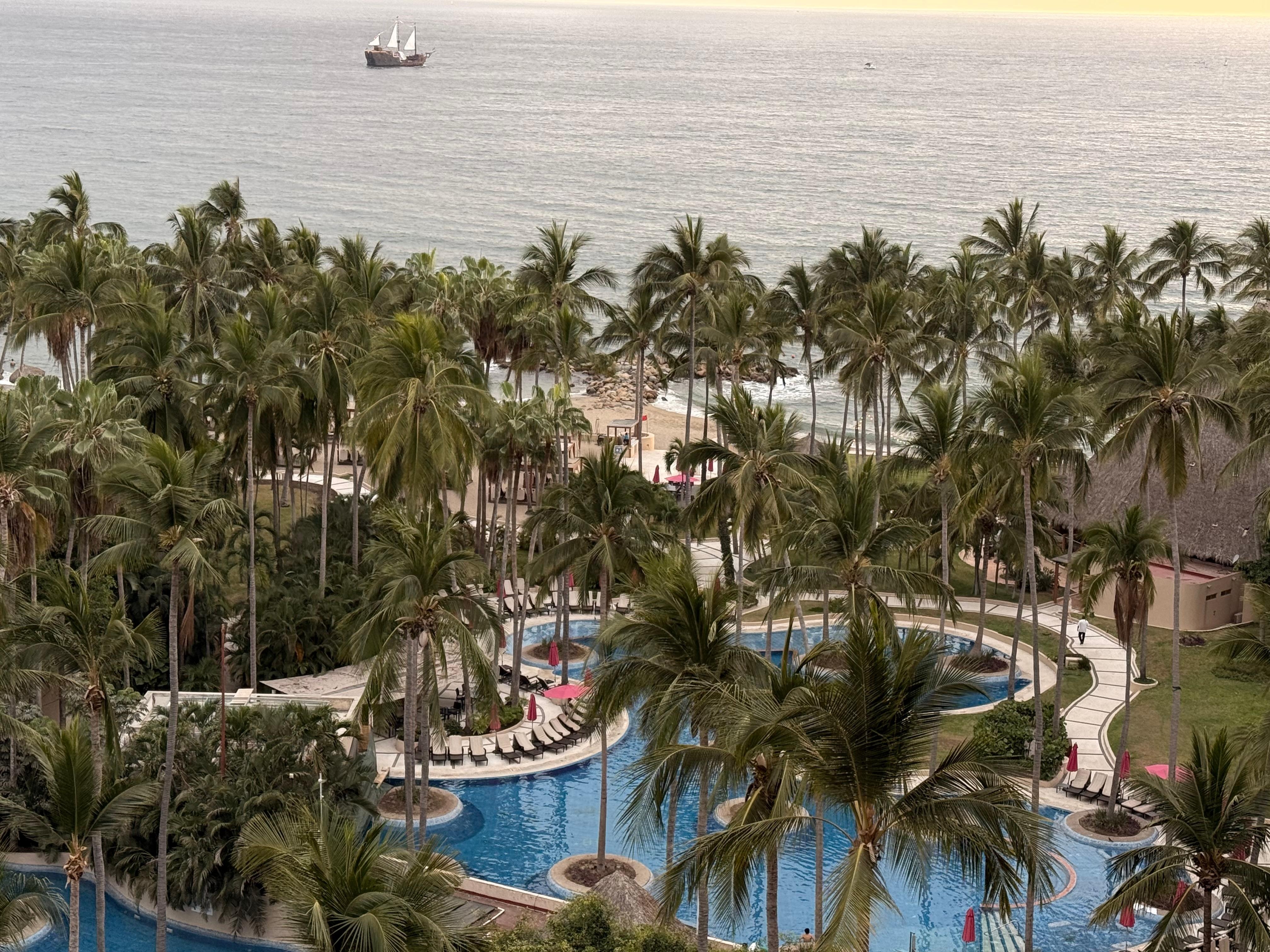 View from the balcony. 