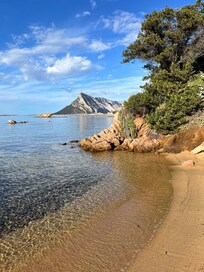 Kleine Bucht auf dem Weg zum Spiaggia Delle Vacche