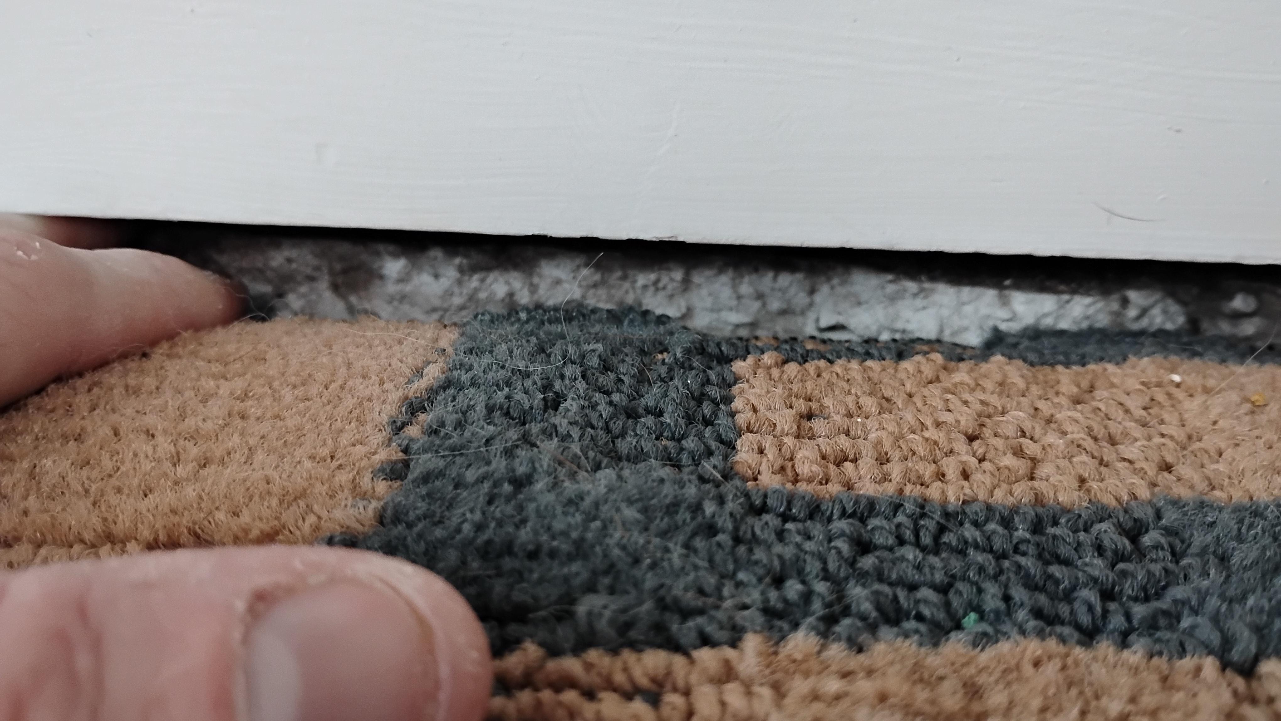 Another area where the wall is not sealed