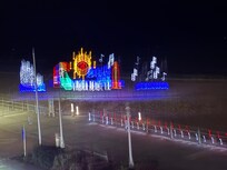 Loving the Christmas lights from my balcony.