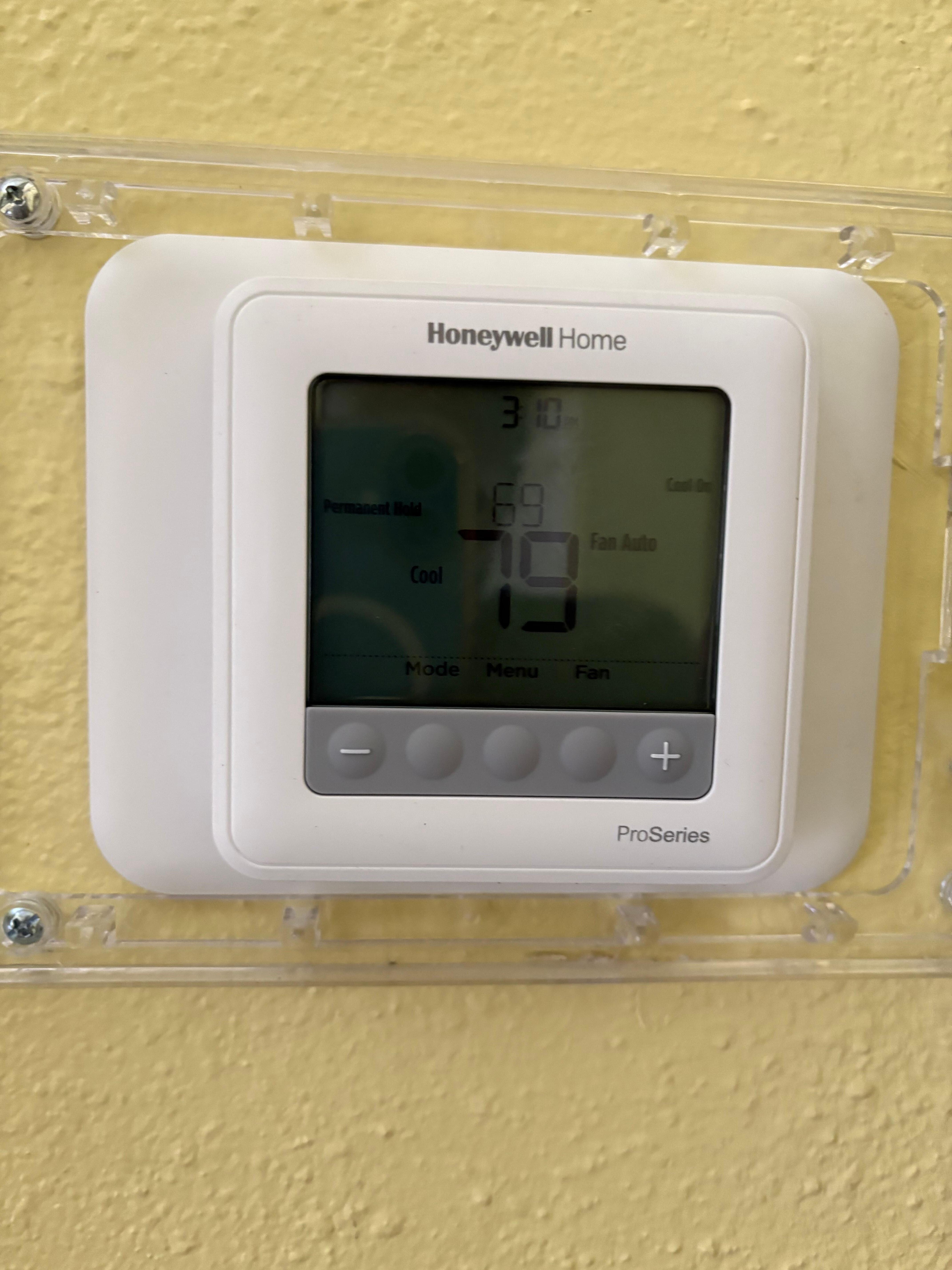 How hot it was in the unit 