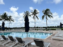 The pool was clean and beautiful