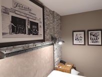 Beer-related art in my room.