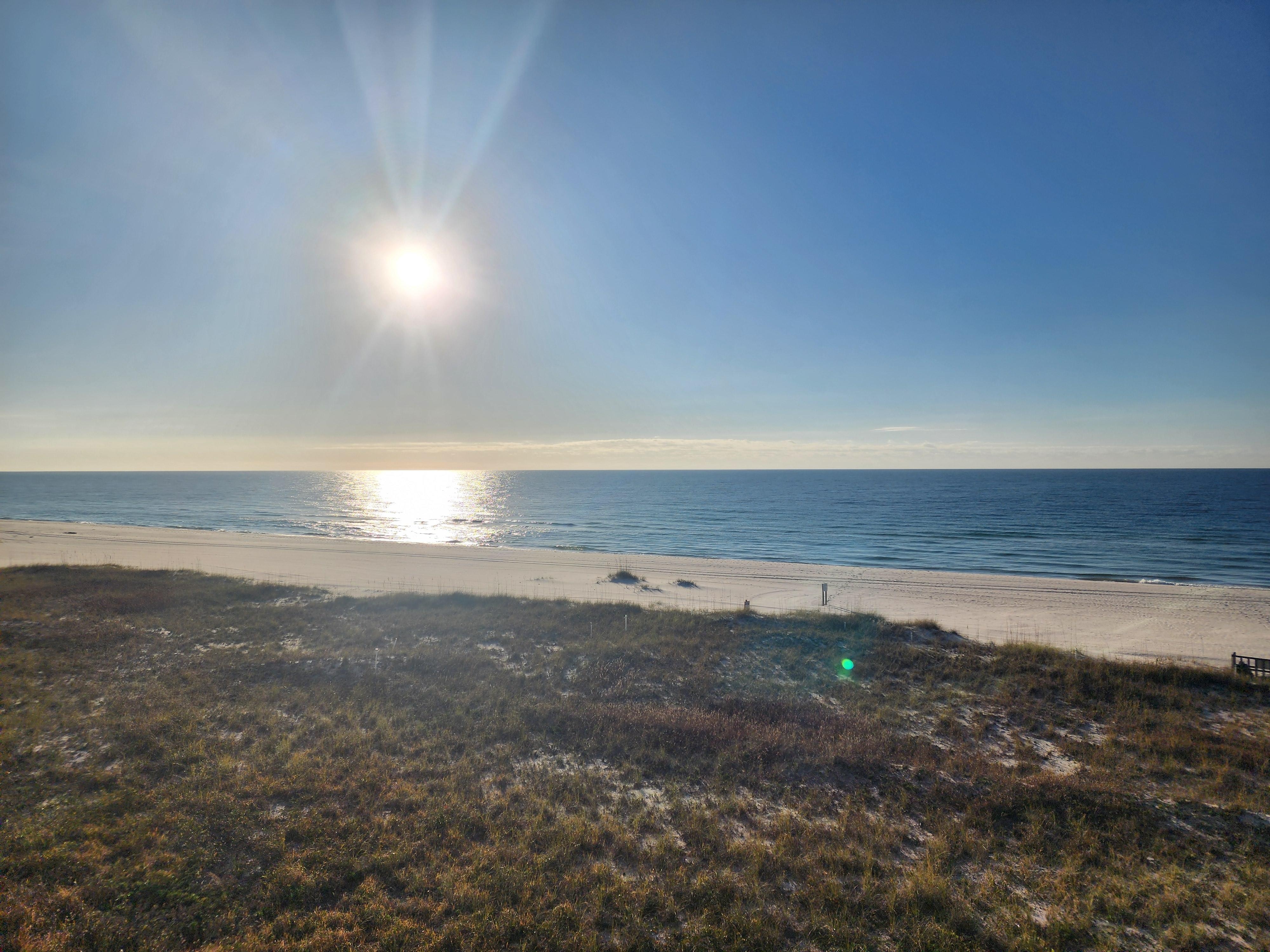 Patio view of the morning sunrise!