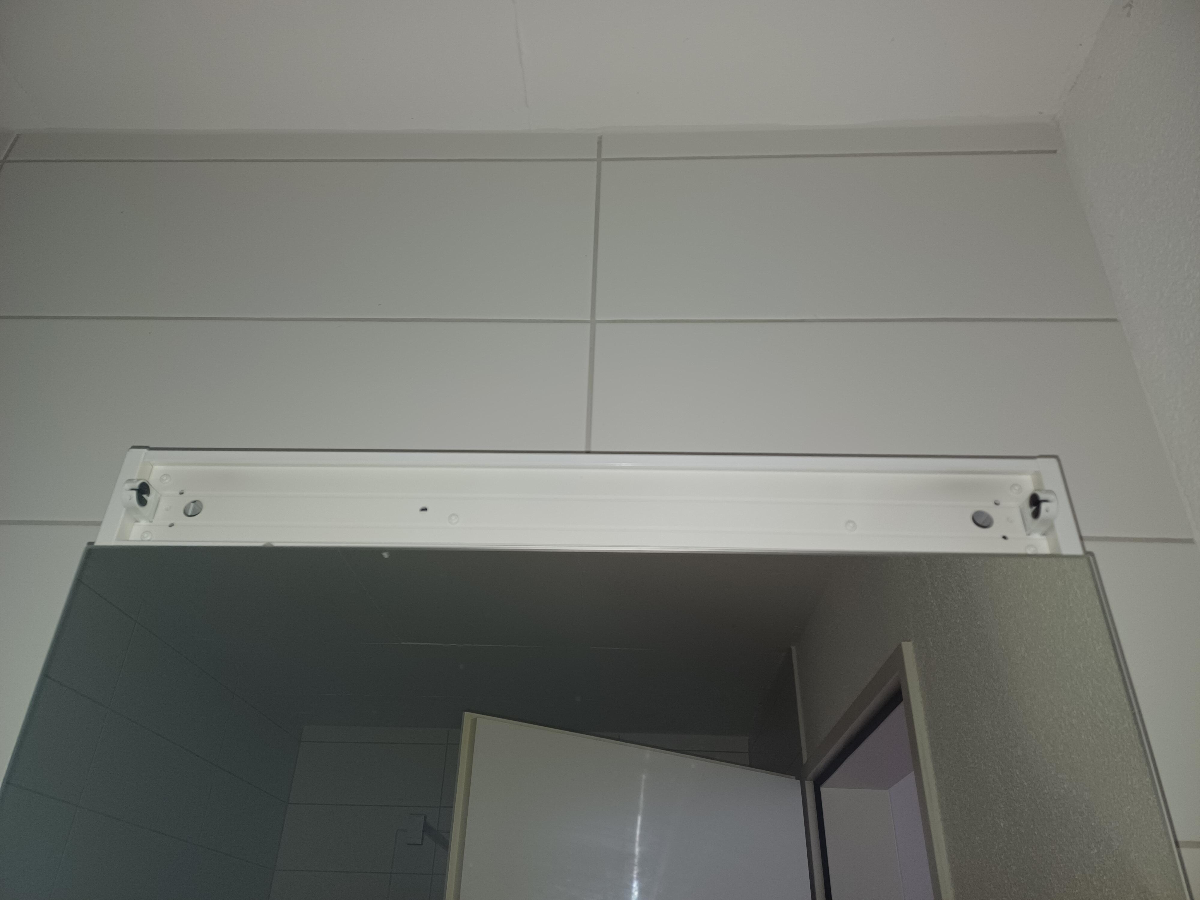 Missing bathroom light