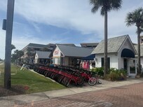 Bike rental & shops right in front of our unit.