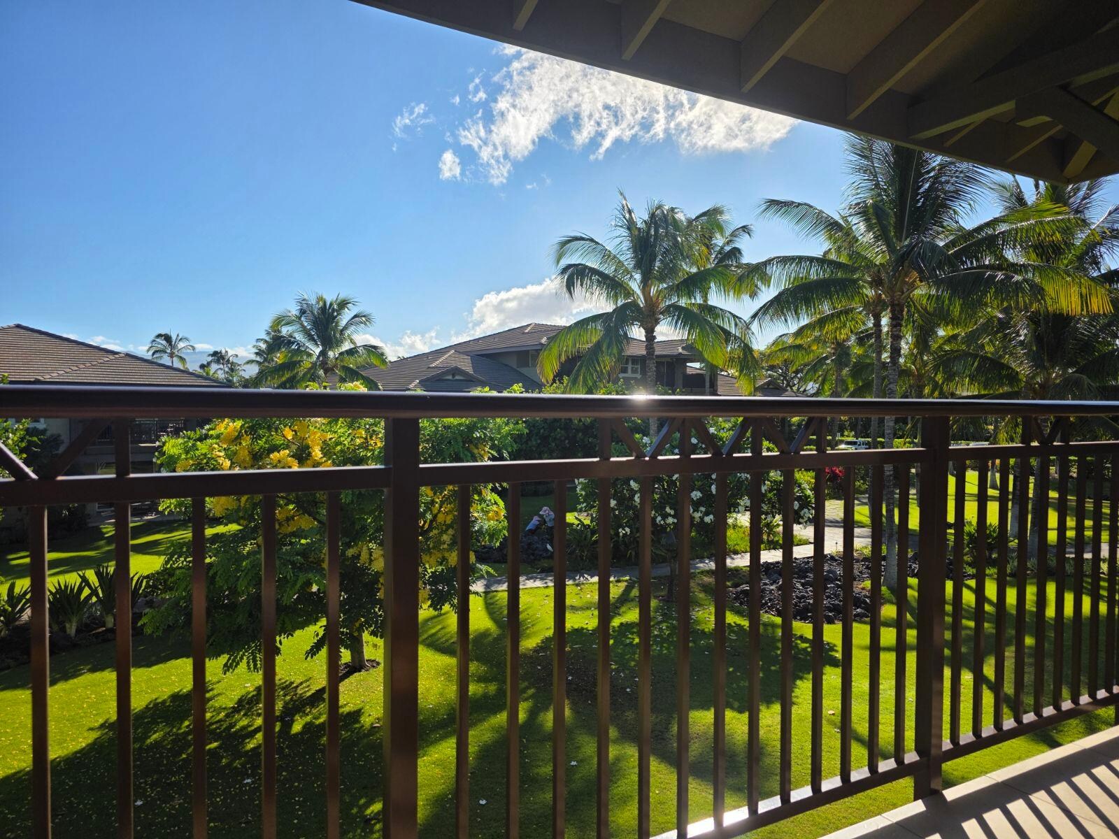 Off the balcony of the room