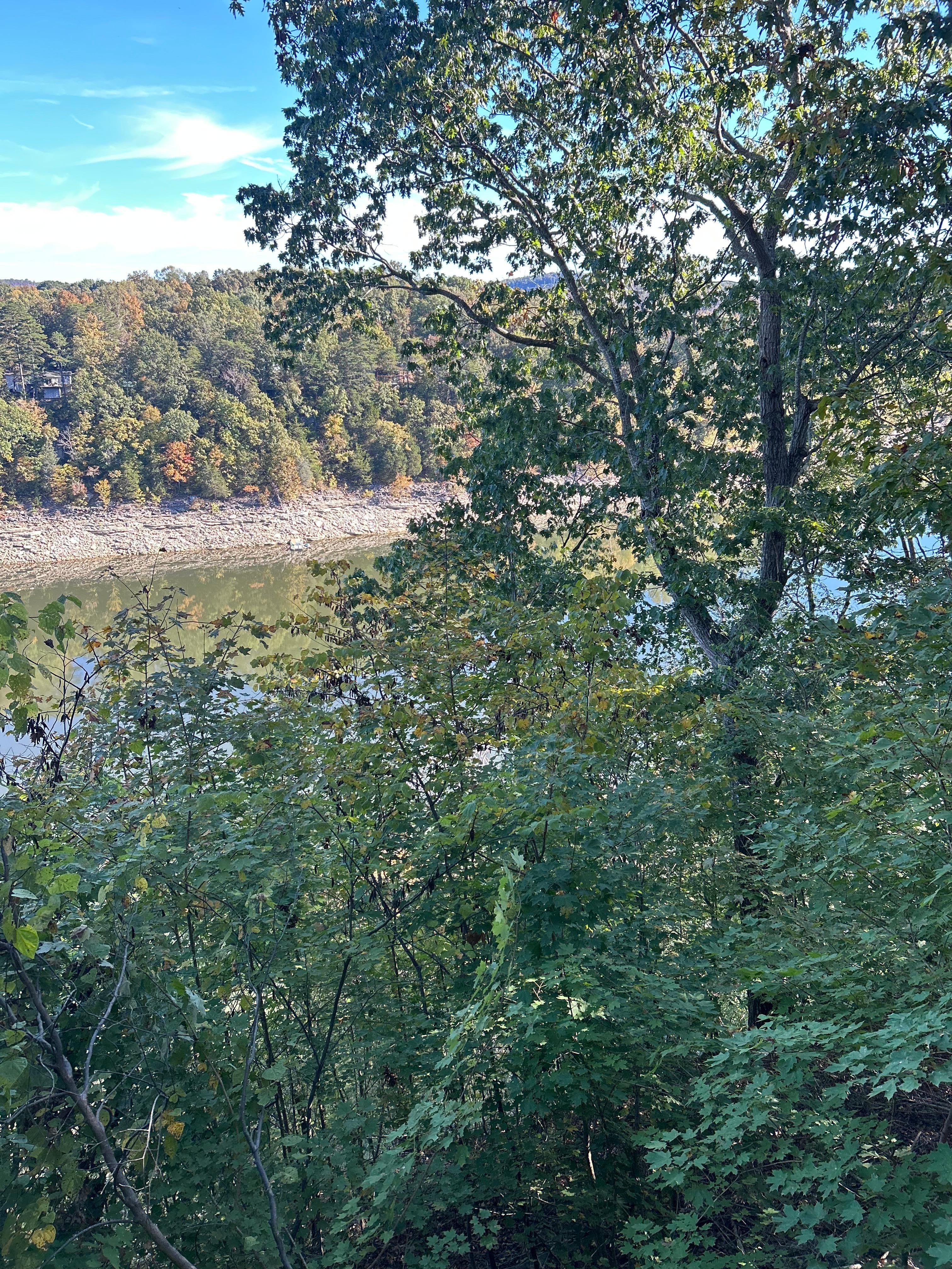 Lake view from screened in porch