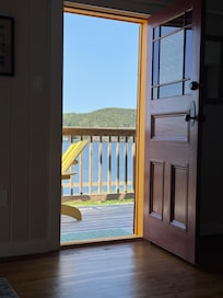 View of the water from the living room