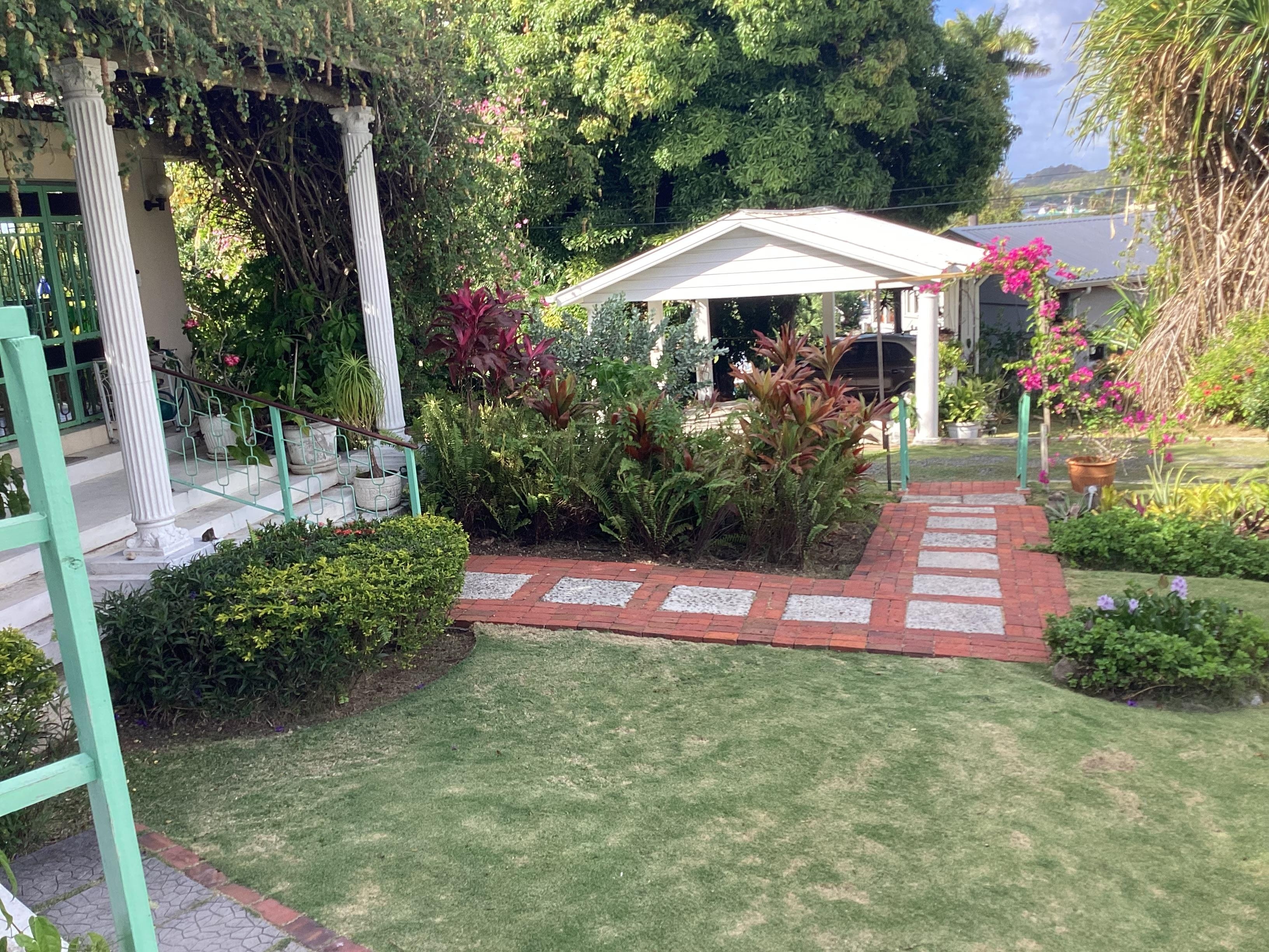 Looking out our entrance.