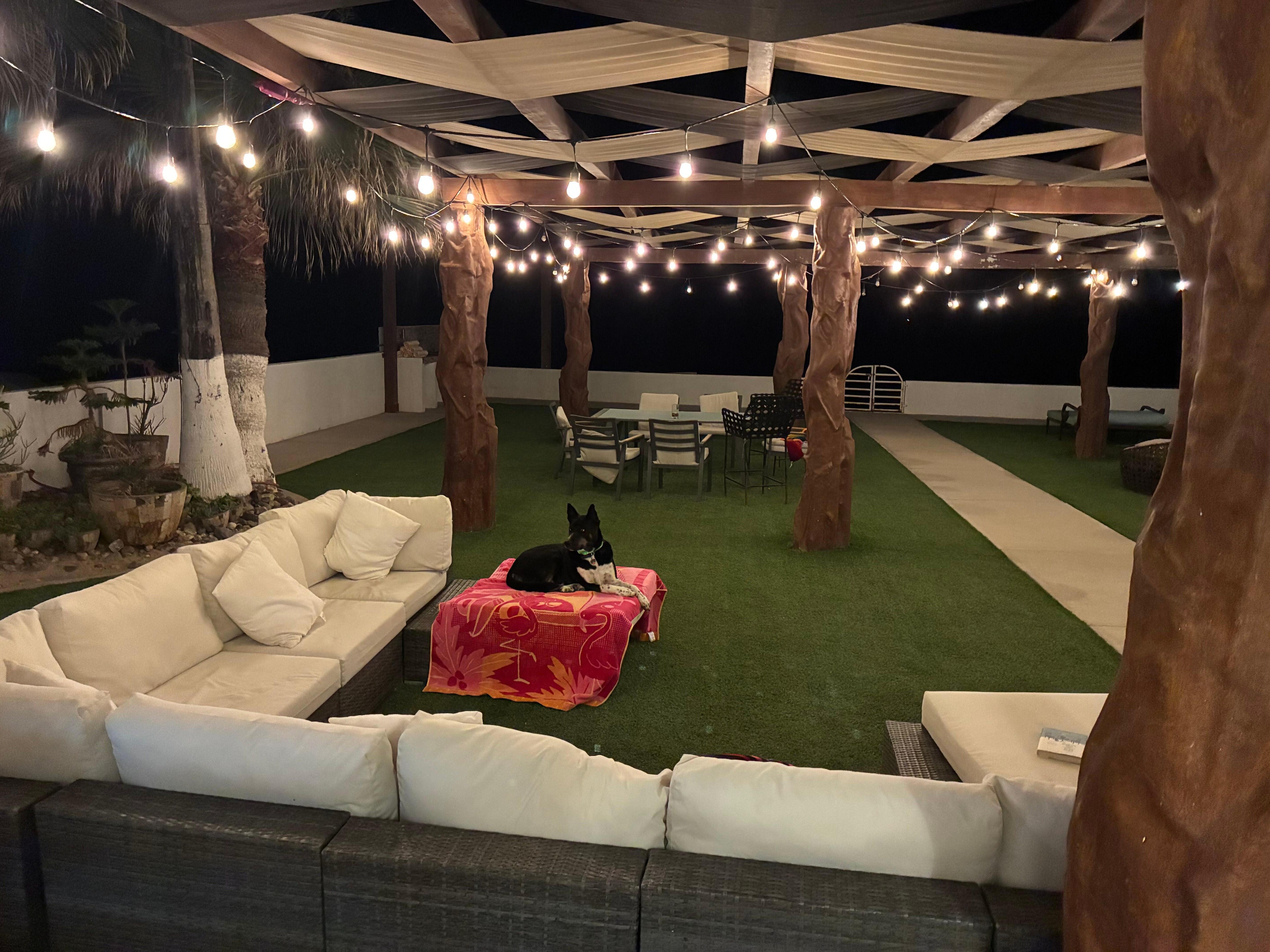 Great hang-out area day or night