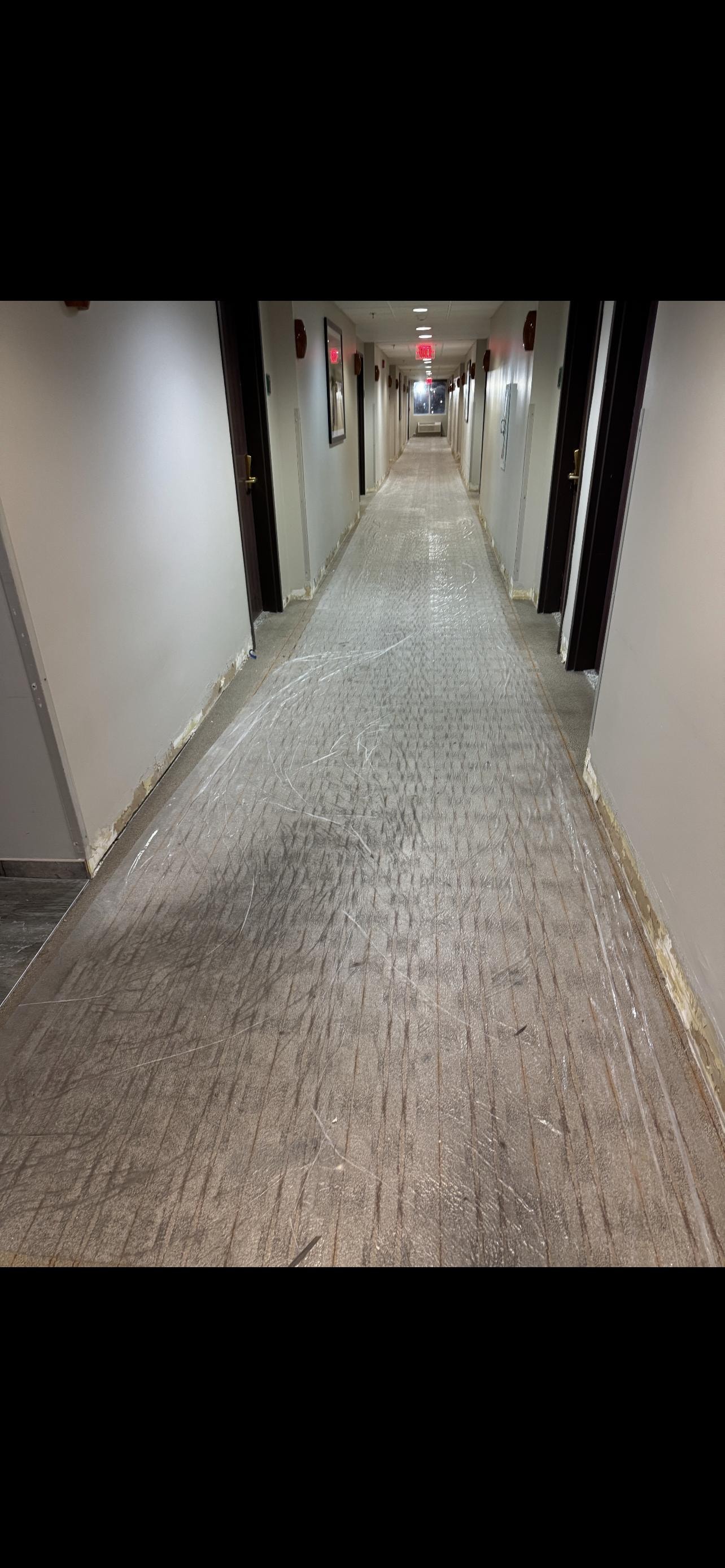 Hallway in front of our room 