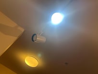 Half the lightbulbs were burnt out