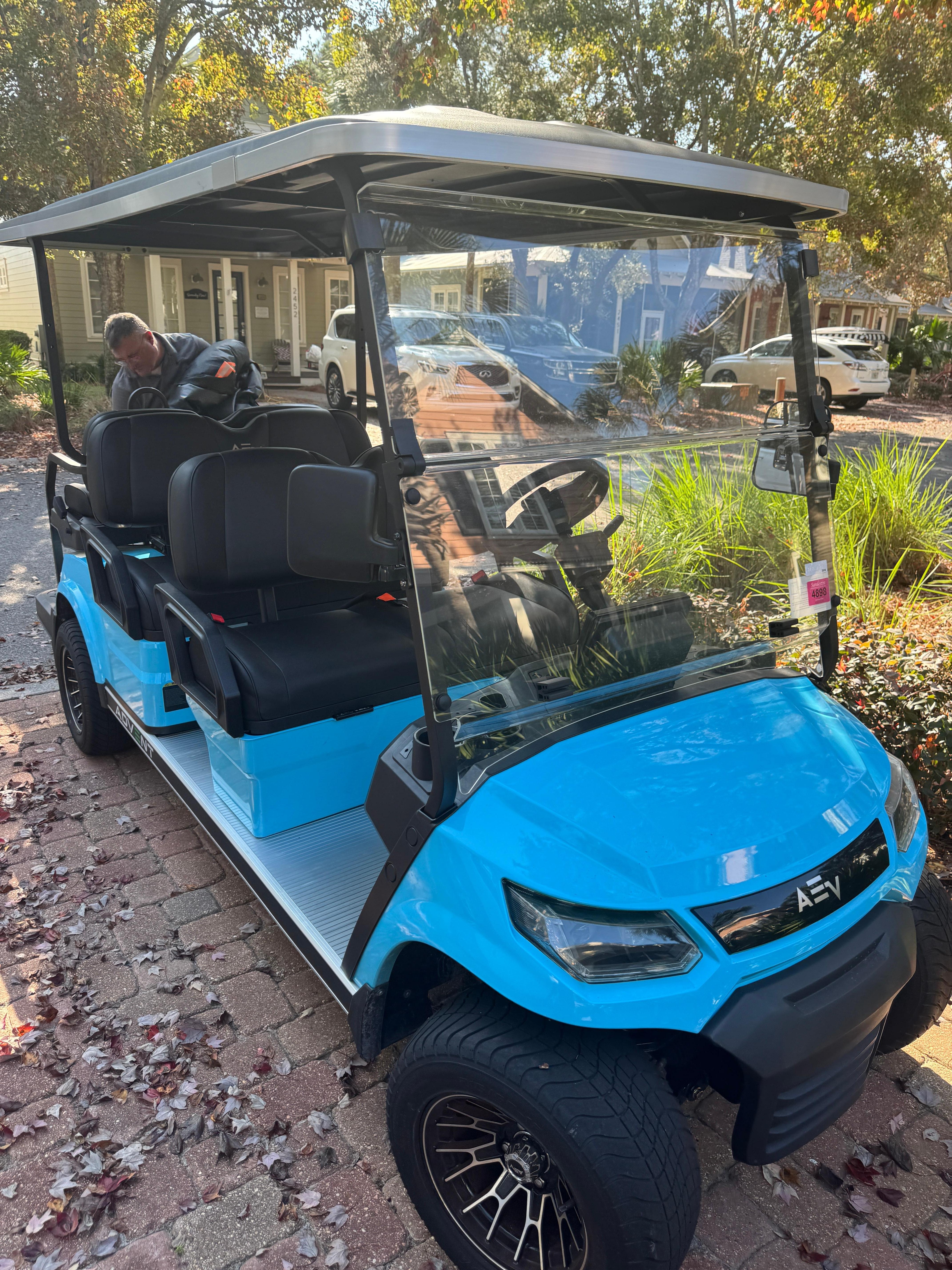 New, electric golf cart