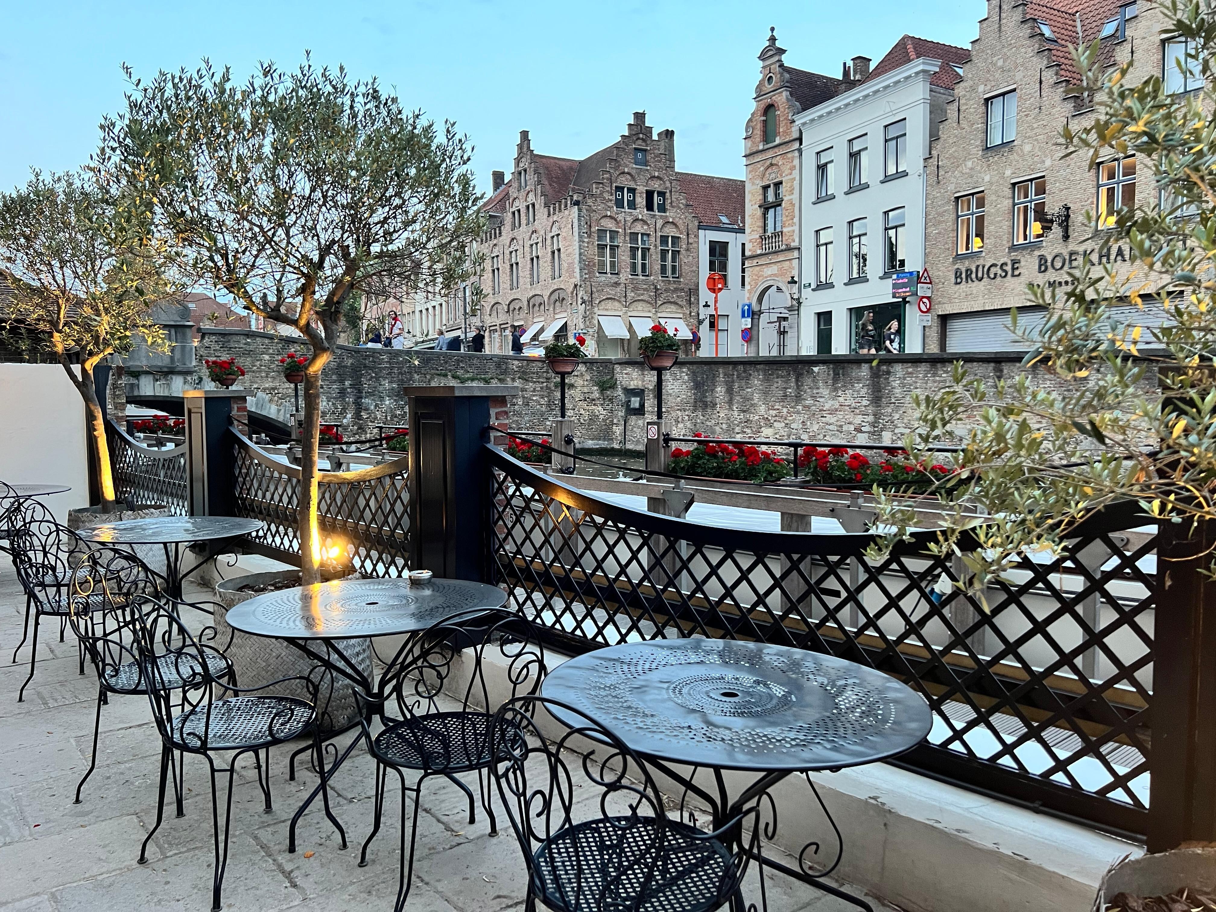 Evening view from patio area