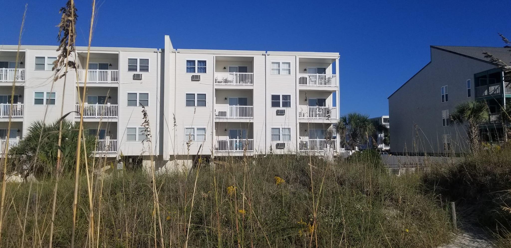The condo from the beach