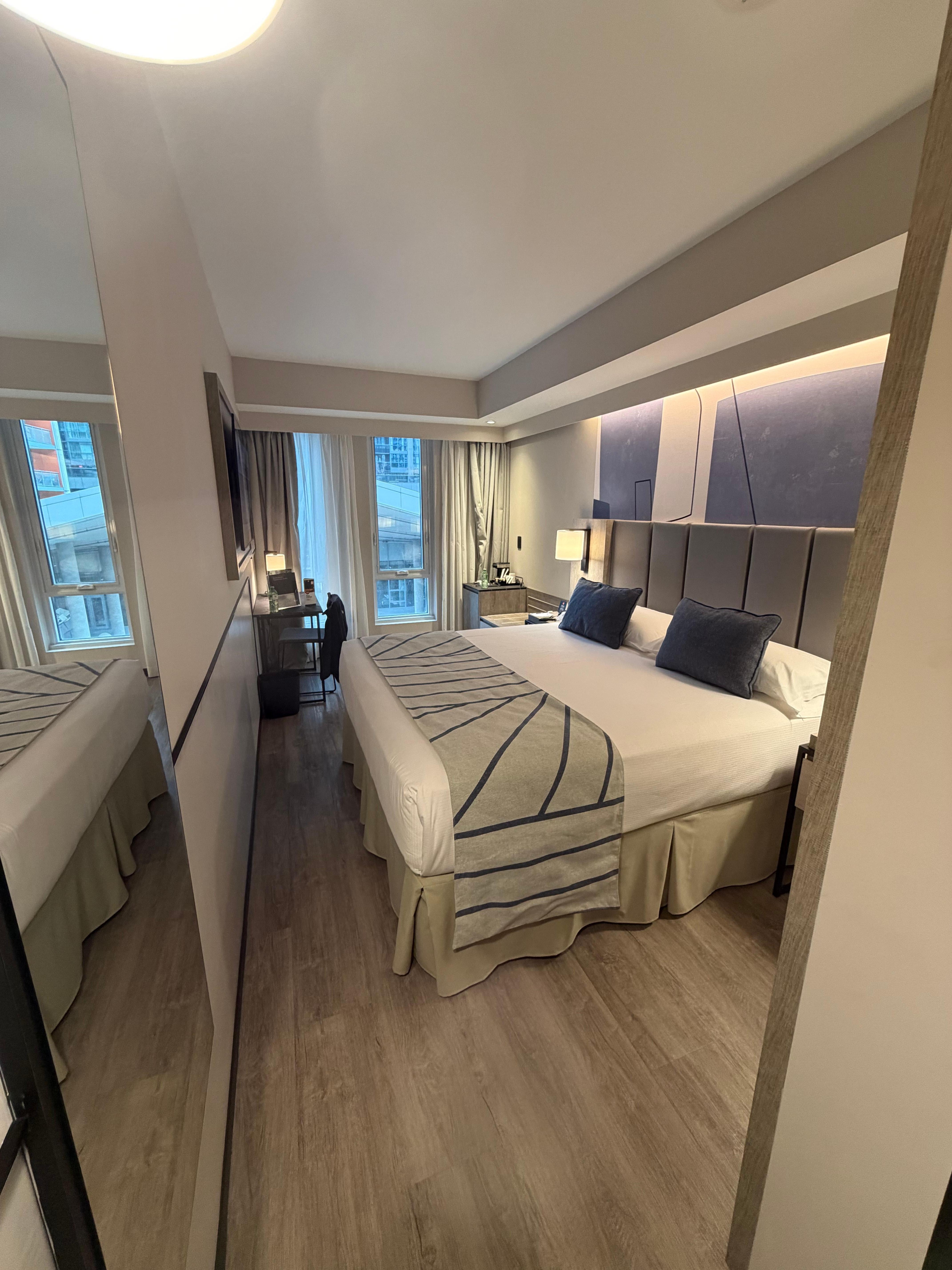 Photo of our room. We had the single king bed room. The bathroom is behind me. 