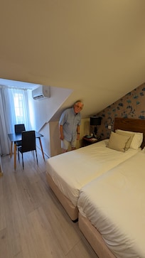 Our room where my husband whacked his head.