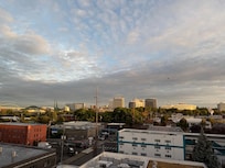 View from room to convention center
