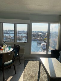One bedroom view of the marina.