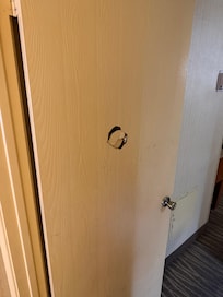 Hole in the bedroom door