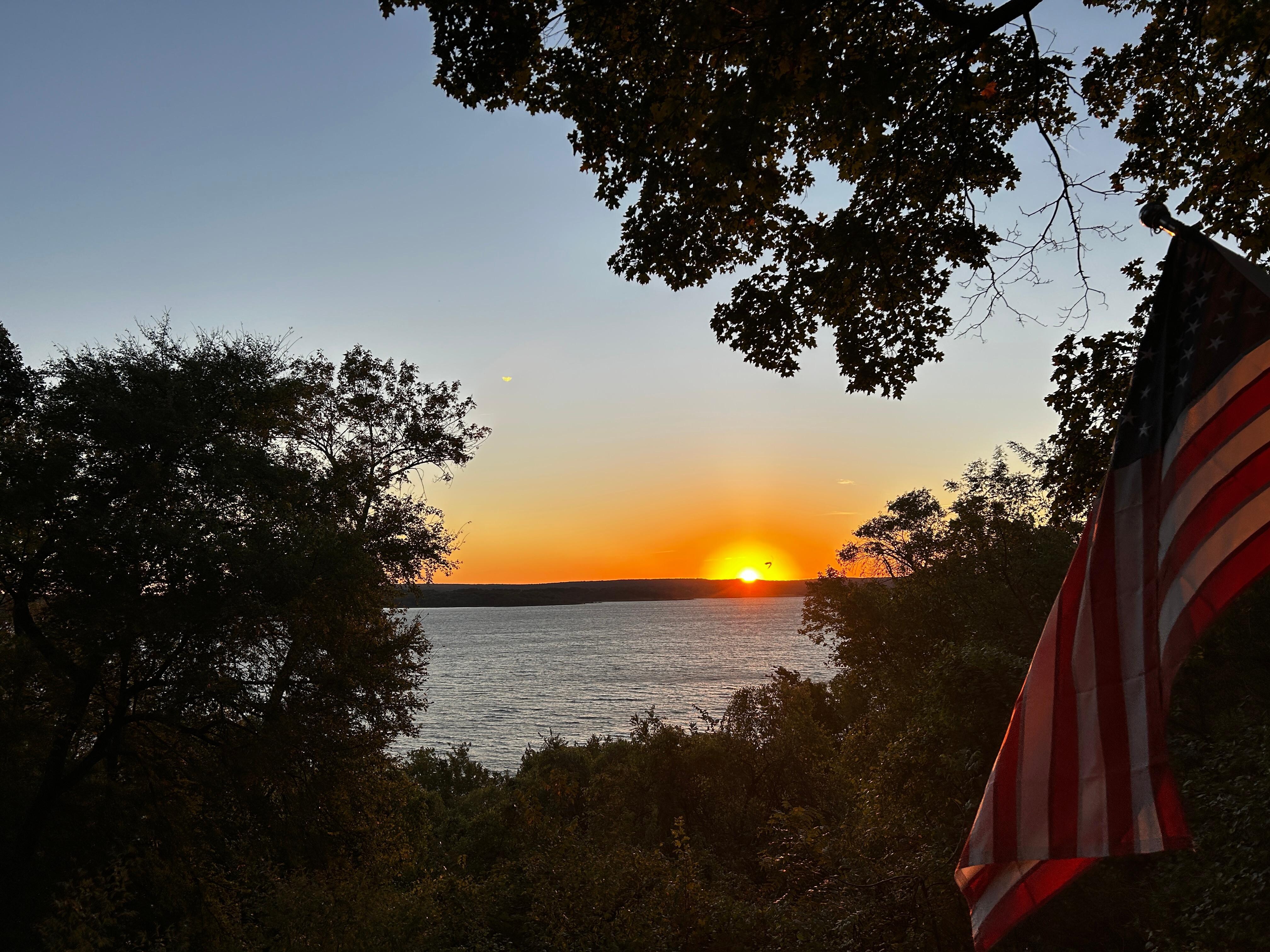 Morning sunrise from the deck